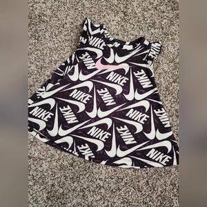 Nike Black and White Logo Pattern Dress 3T